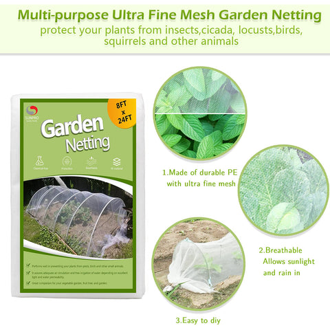 SUNPRO UV-stabilized netting demonstrates durability under sun exposure.