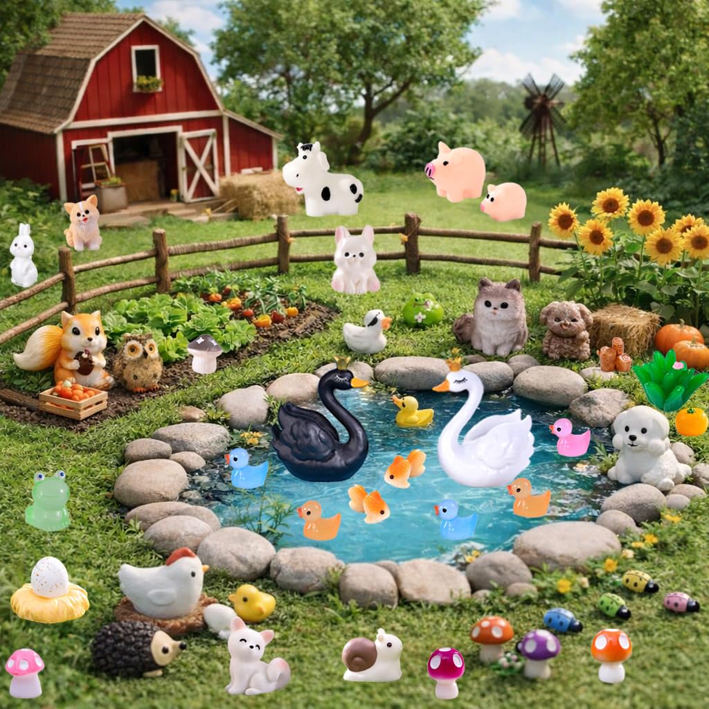 SUNPROUND pig detail adds whimsy to fairy gardens
