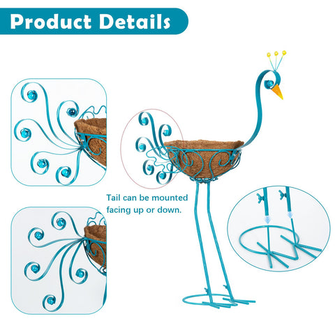 SUNREEK peacock planter easy to assemble with screws and video