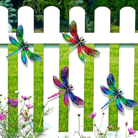 SUNREEK outdoor dragonfly wall decor easy-hang with back hook