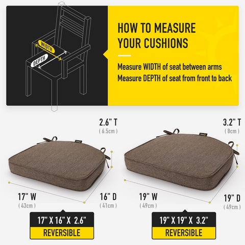 SUNROX chair cushions ship compressed and fluff up within 48 hours.
