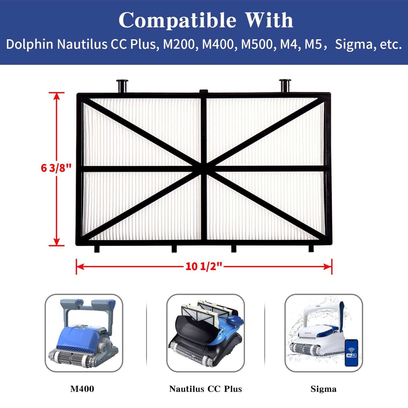 SUNRRA Ultra Fine Filter for Nautilus CC Supreme captures micro particles for clearer pool water.