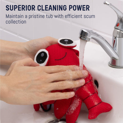 SUNSET FILTERS Scum Absorber is machine washable on delicate.