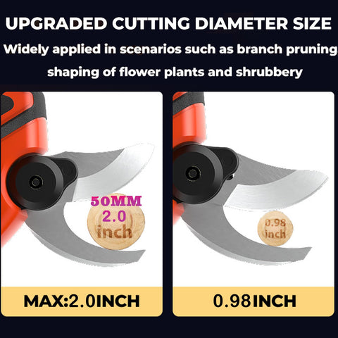 SUNSLASH lightweight pruning shears weighing 2.5 lbs to reduce fatigue during long sessions.