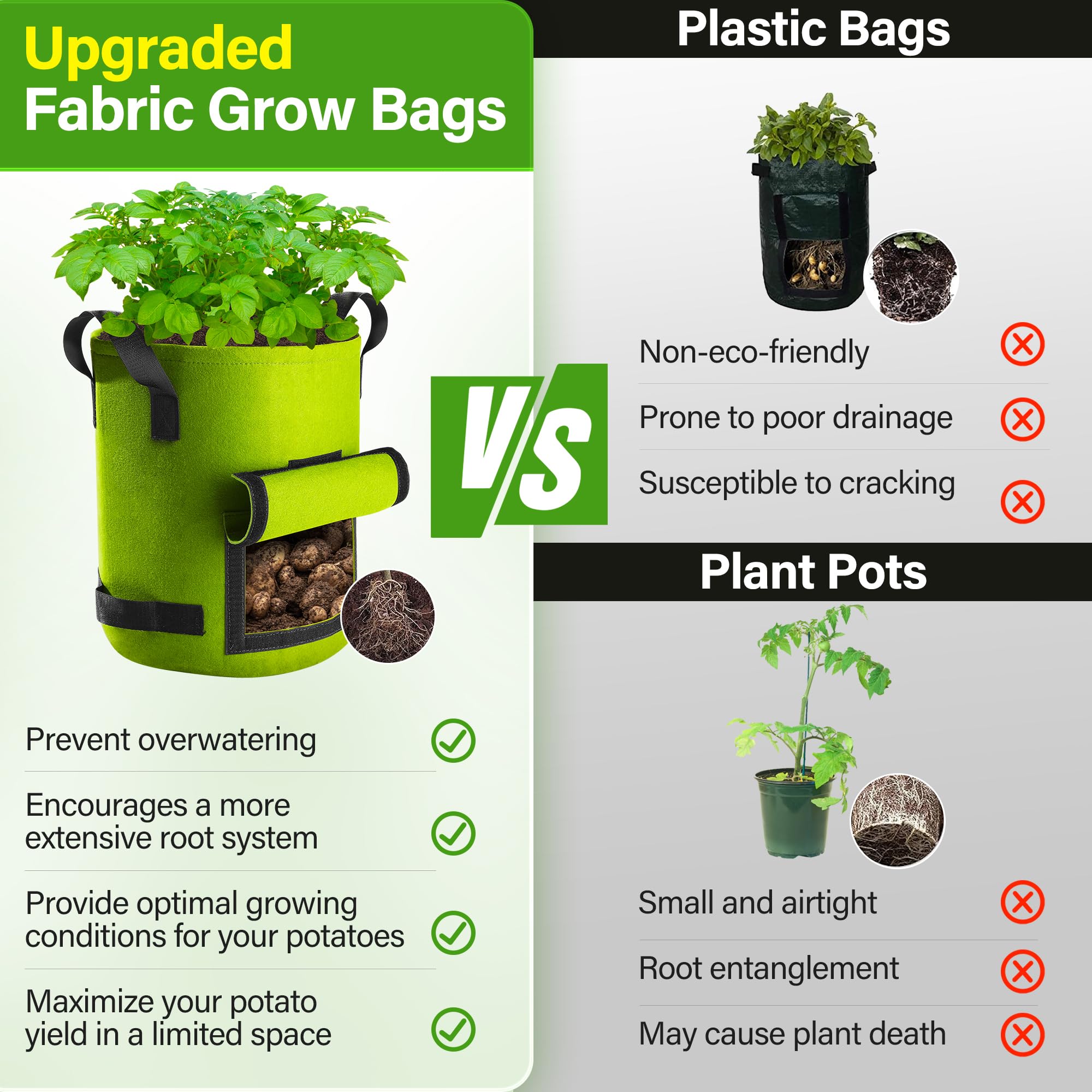Suntee breathable nonwoven material promotes healthy roots for vegetables.