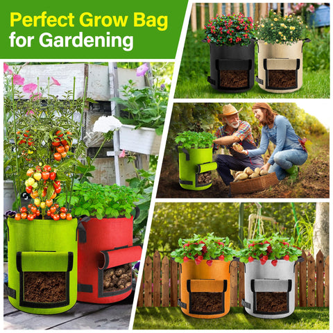 Suntee grow bags are easy to clean, fold, and reuse.