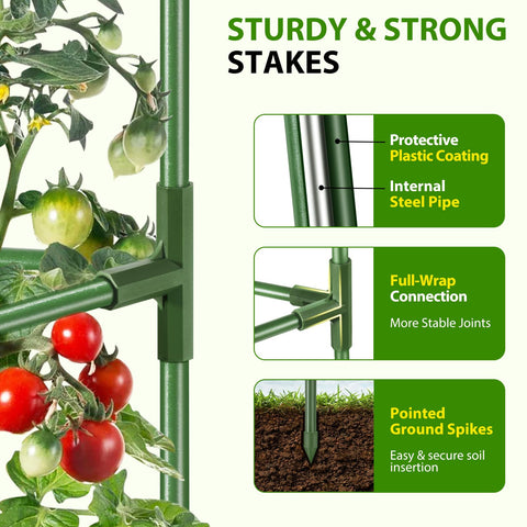 Suntee grow bags color 3-pack enhance root airflow and easy plant mobility