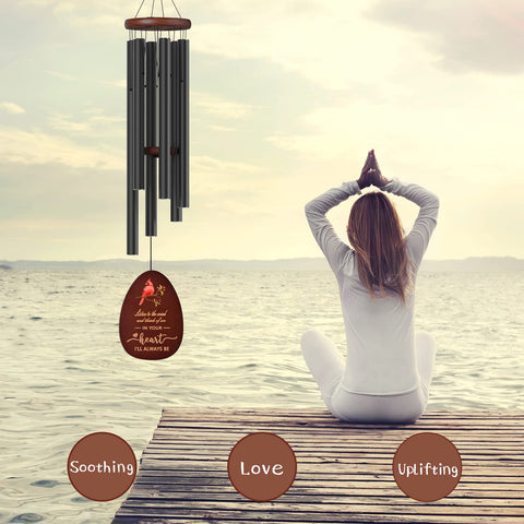 Suntimber Cardinal Wind Chimes adjustable striker to tailor tone or mute sound