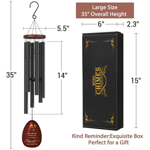 Suntimber Cardinal Wind Chimes outdoor display suitable for garden or patio ambience
