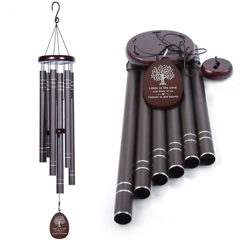 Suntimber large wind chimes outside deep tone delivers serene outdoor ambiance.