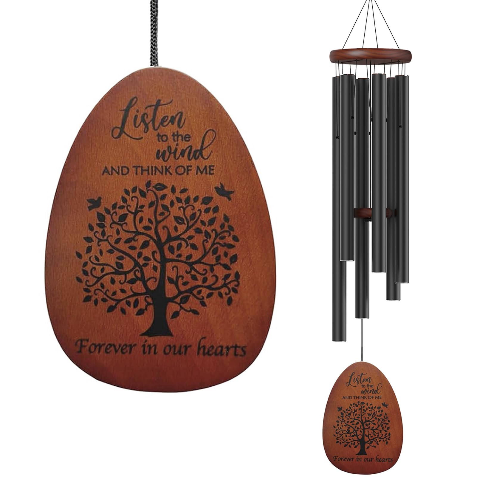 Suntimber wind chimes bottom rod detail highlights durable construction for long-lasting memories.