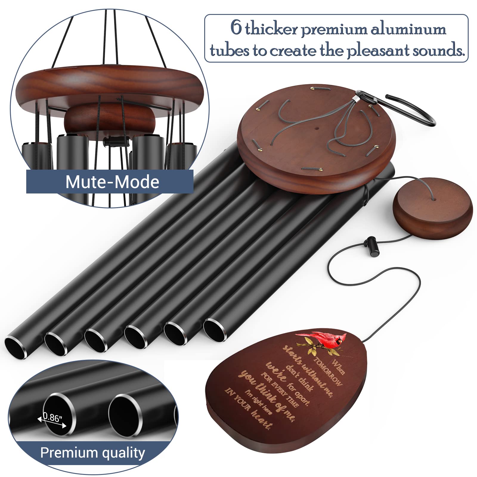 Suntimber outdoor wind chimes ideal for patio or backyard decoration.