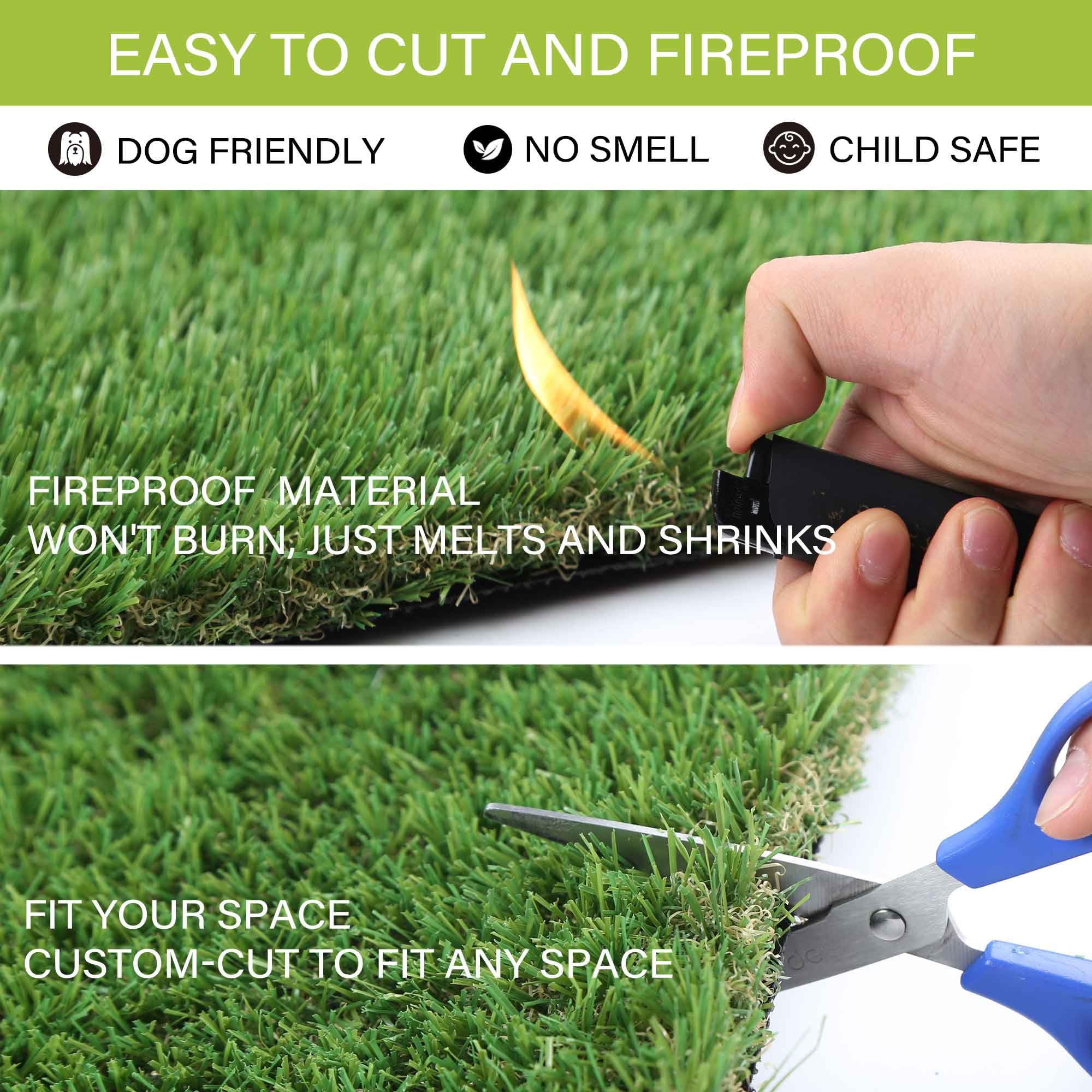 SUNTURF pack includes a large dog grass turf pad for broader potty areas.