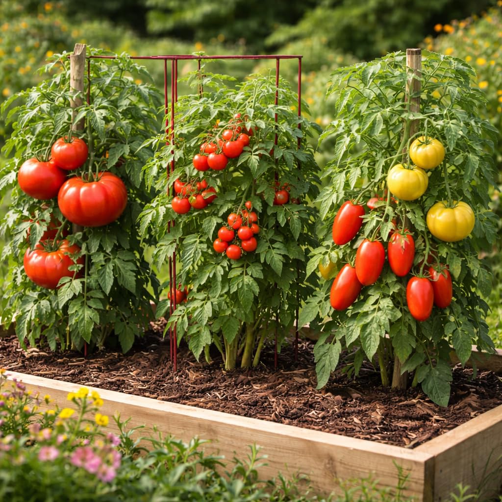 Sunutri Seeds Tomato Large Red Cherry Seeds compact cherry tomatoes perfect for snacking and salads