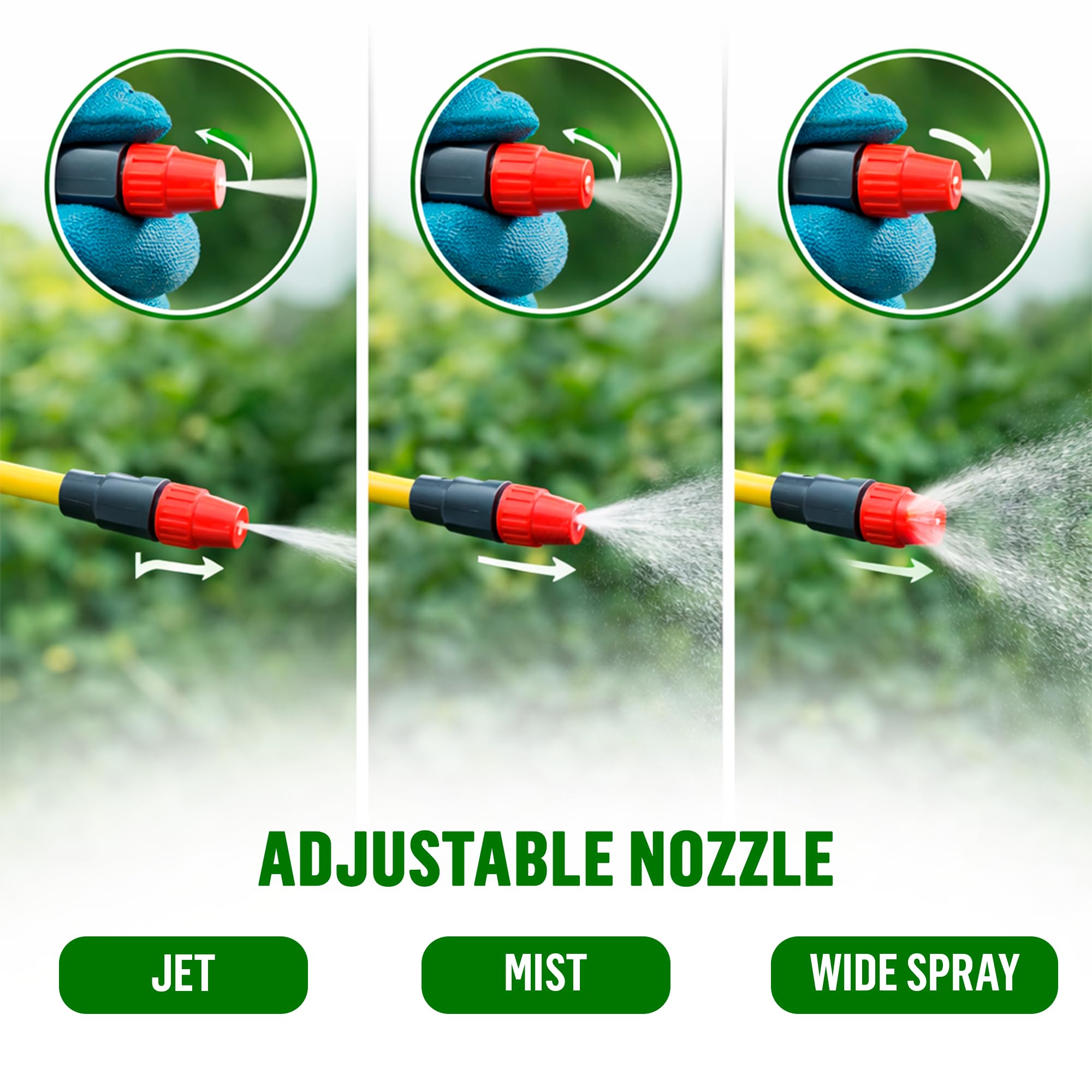 SunVara 5L pump sprayer supports lawn care and fertilizer applications.