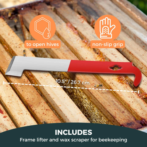 SunVara bee smoker double pull-ring design for easy fuel addition.