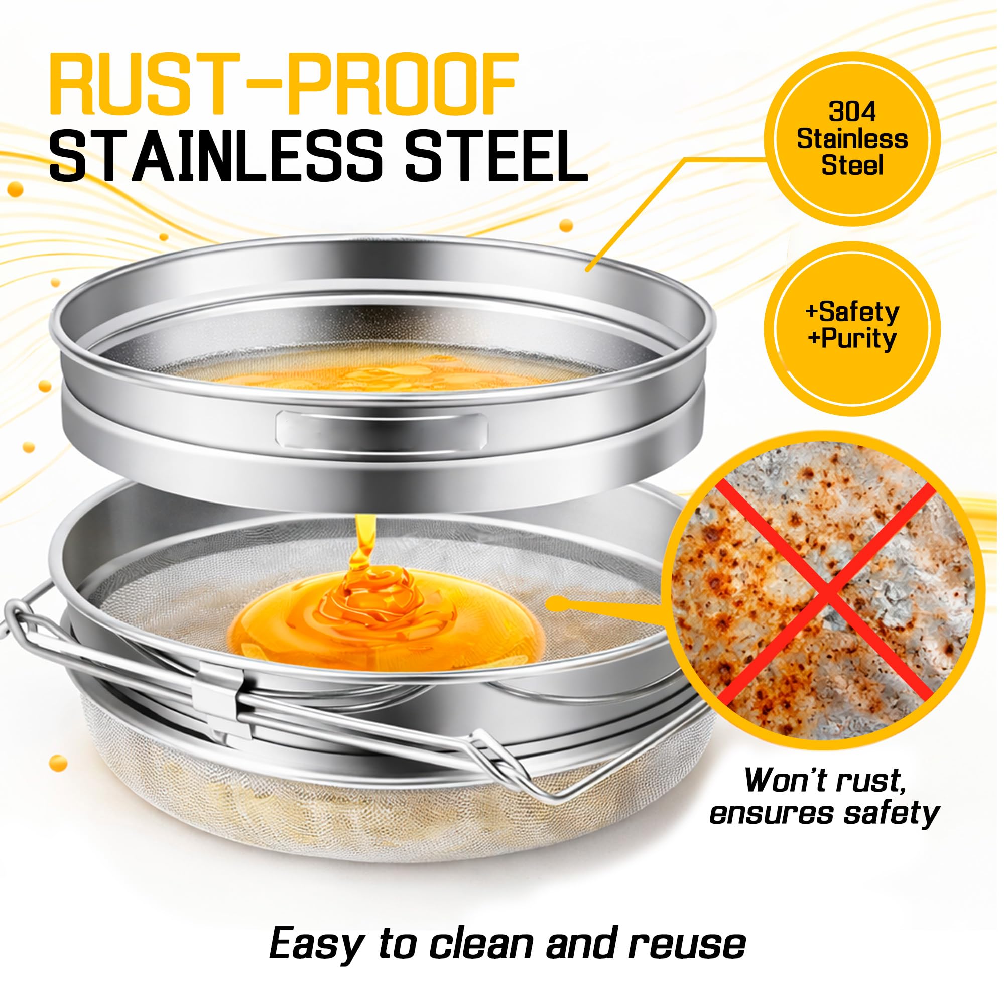 SunVara fits standard 5-gallon buckets for streamlined honey extraction.