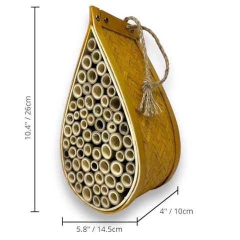 SunVara Mason Bee House starter kit prepared for immediate mason bee setup.