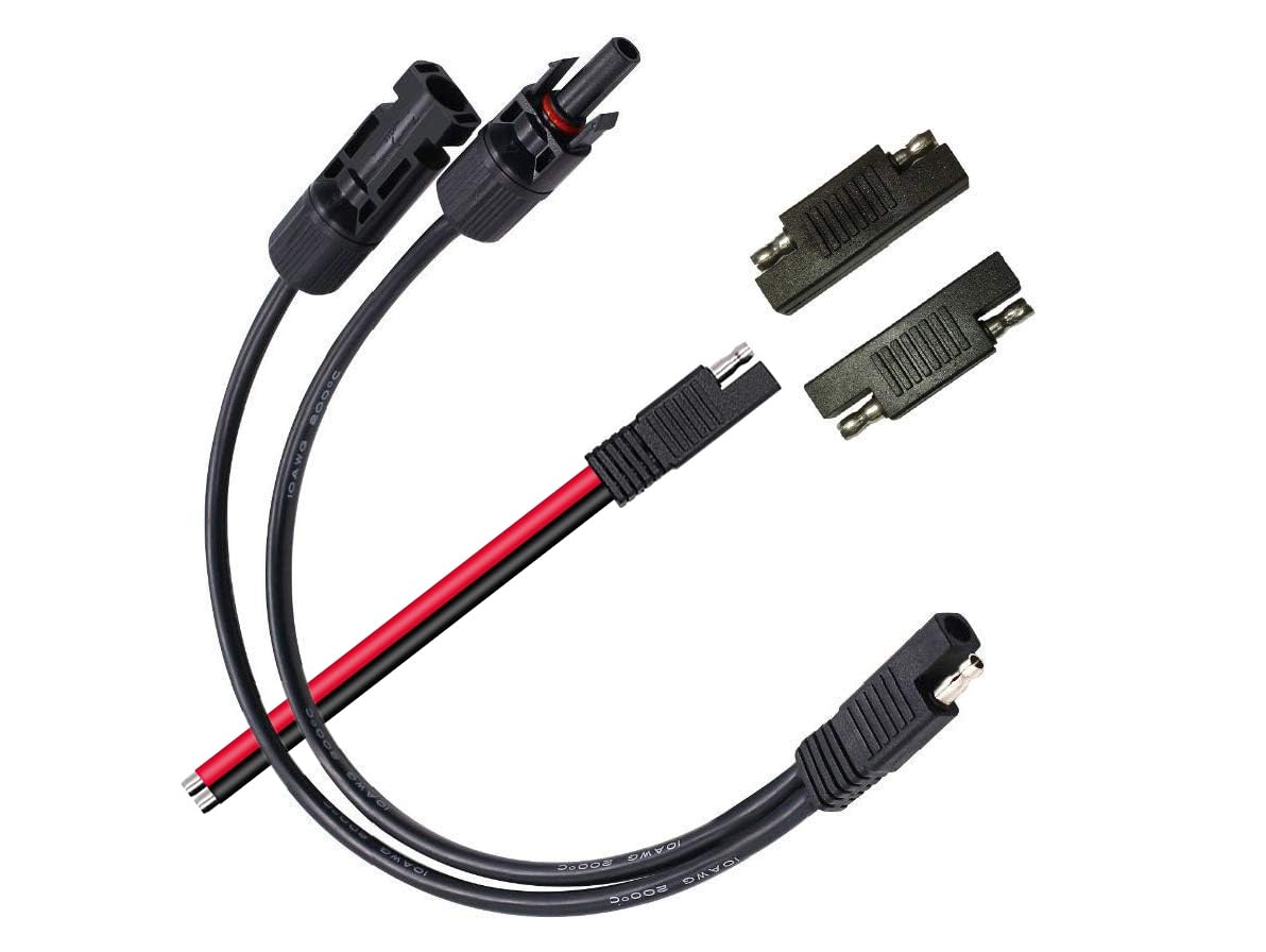 Sunway Solar 10AWG MC-4 to SAE extension cable with sturdy connectors for reliable solar setups