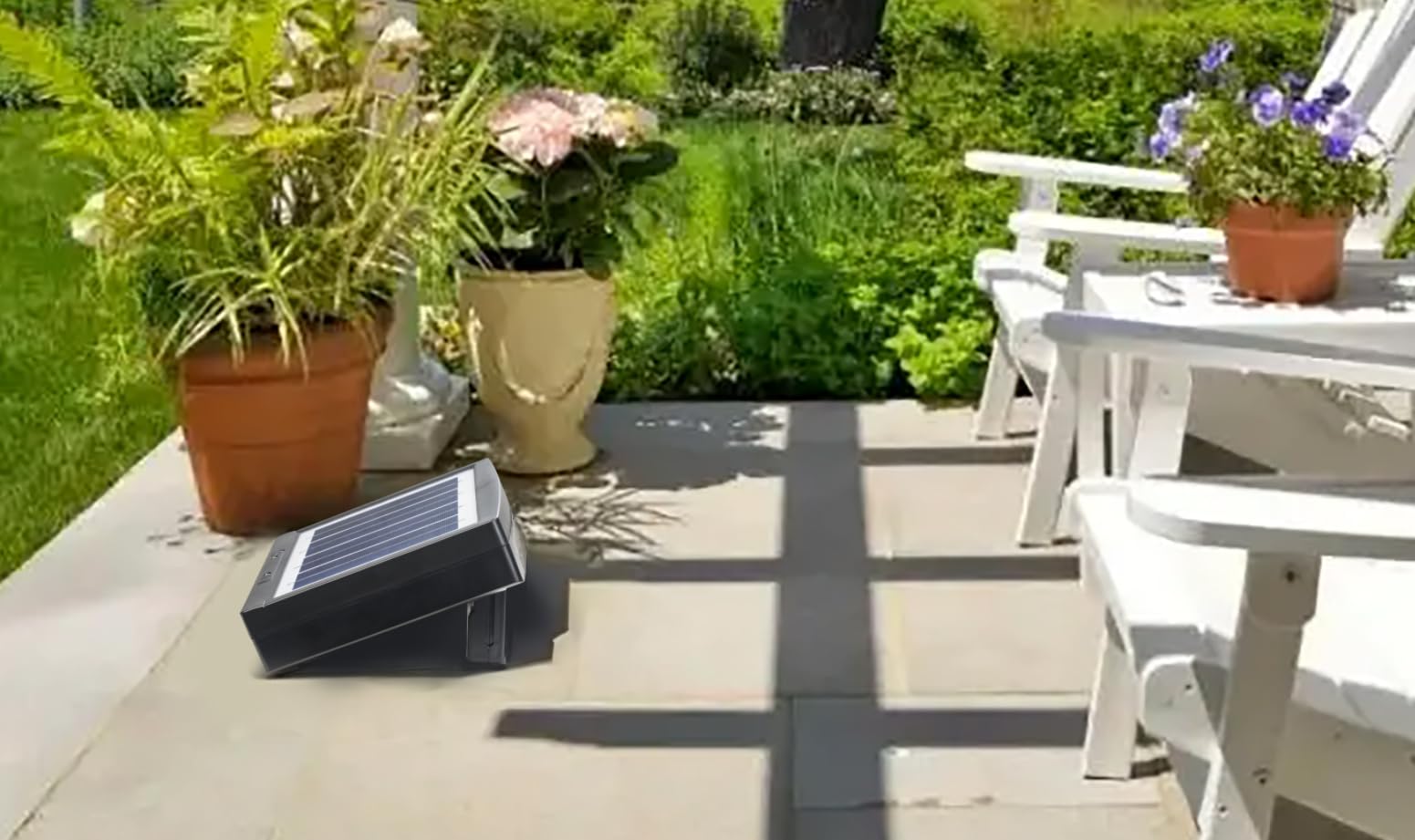 Sunway Solar splash-proof design for indoor and sheltered outdoor use.