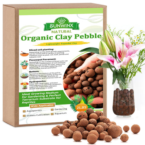 Sunwinx Leca balls 4-16mm close-up promote breathable roots for healthier growth.