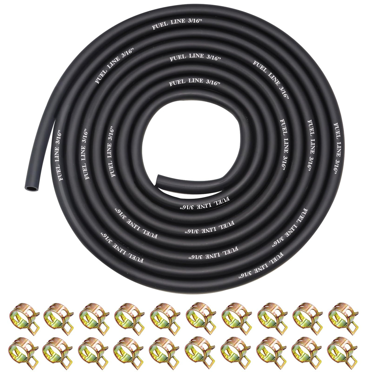 Sunxeke fuel line 10ft 3/16 inch ID for small engines ensures smooth fuel flow.