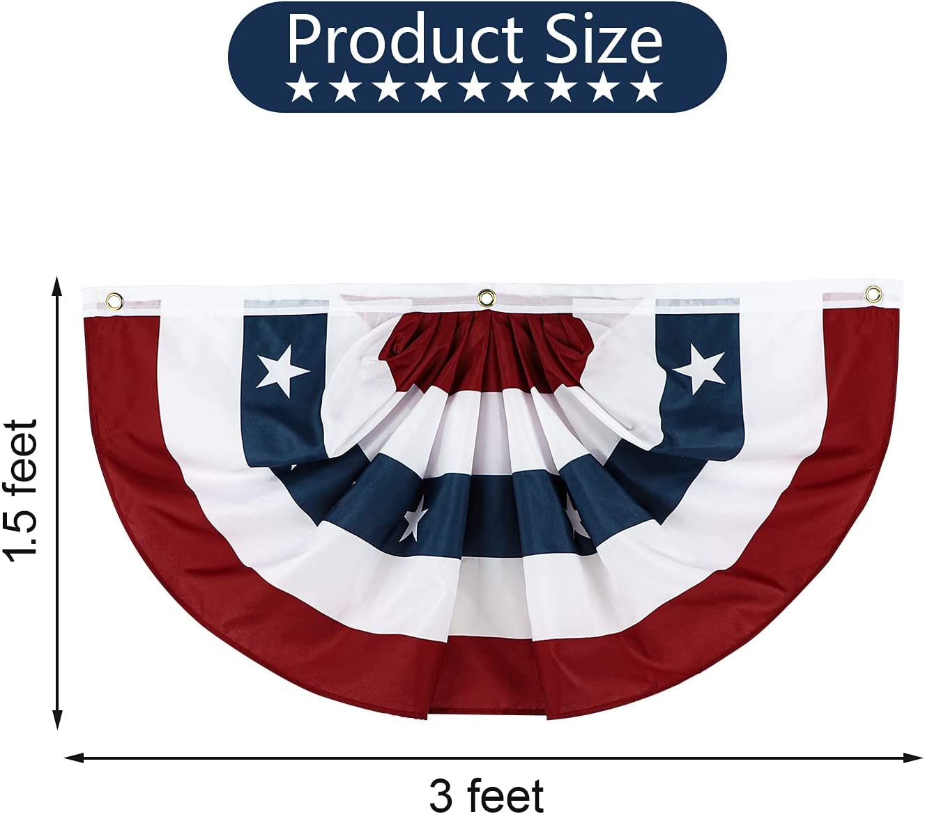 SUNYAO brass grommets enable easy hanging on porch and rails