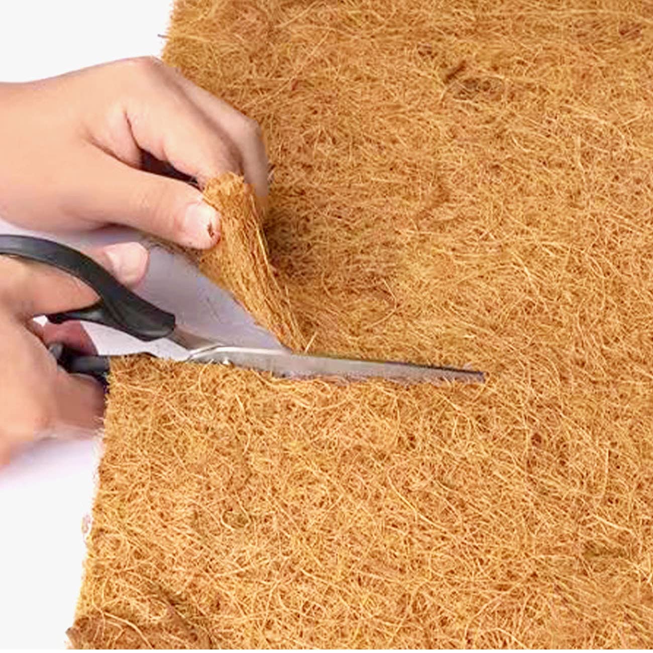 SUNYAY thick coir liner in a terrarium setup for pets.