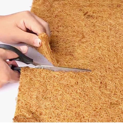 SUNYAY thick coir liner in a terrarium setup for pets.