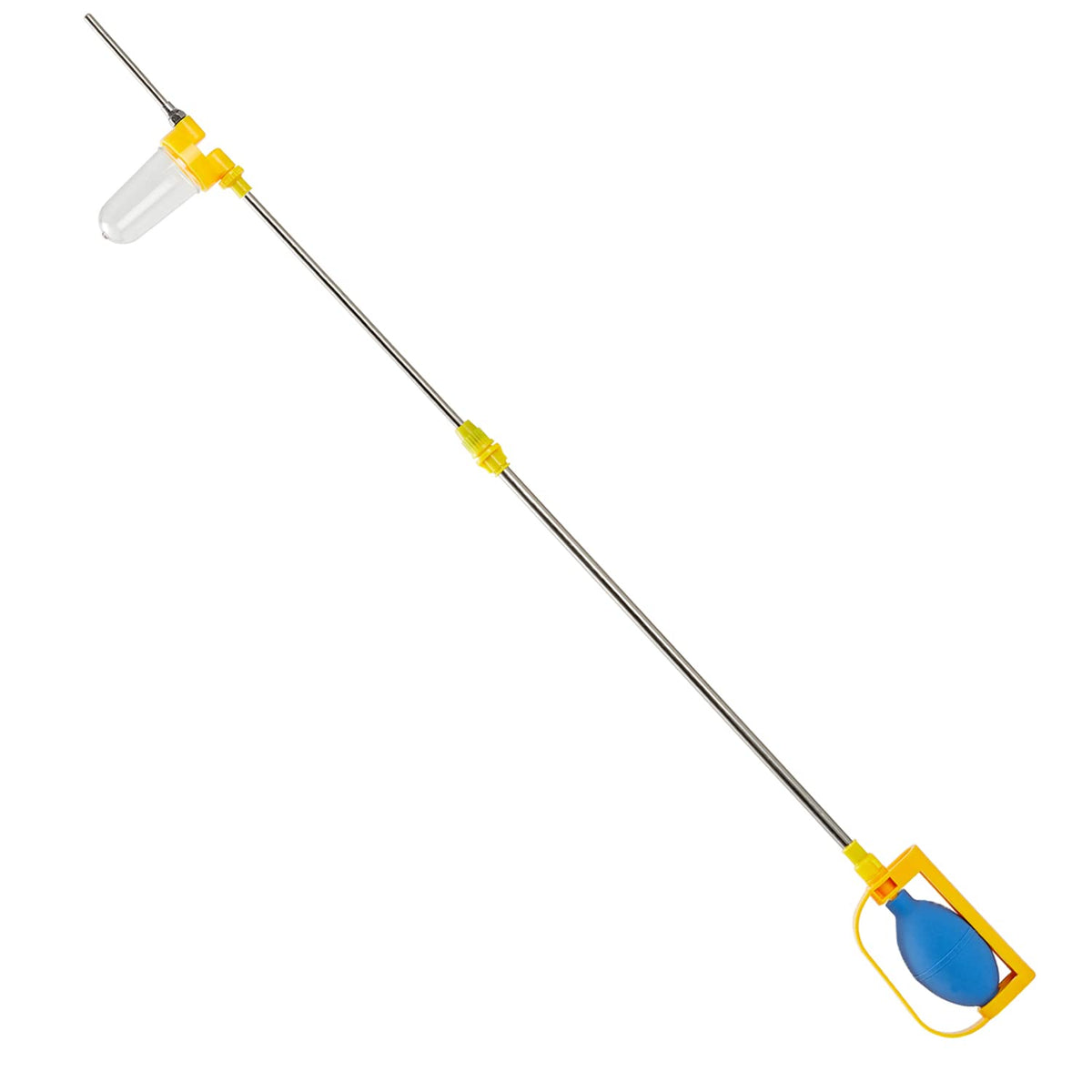SUNYAY diatomaceous earth duster with extendable length for hard-to-reach areas.