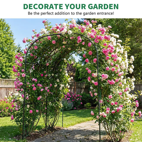 Sunyrisy rust-resistant materials extend outdoor lifespan of the garden trellis.
