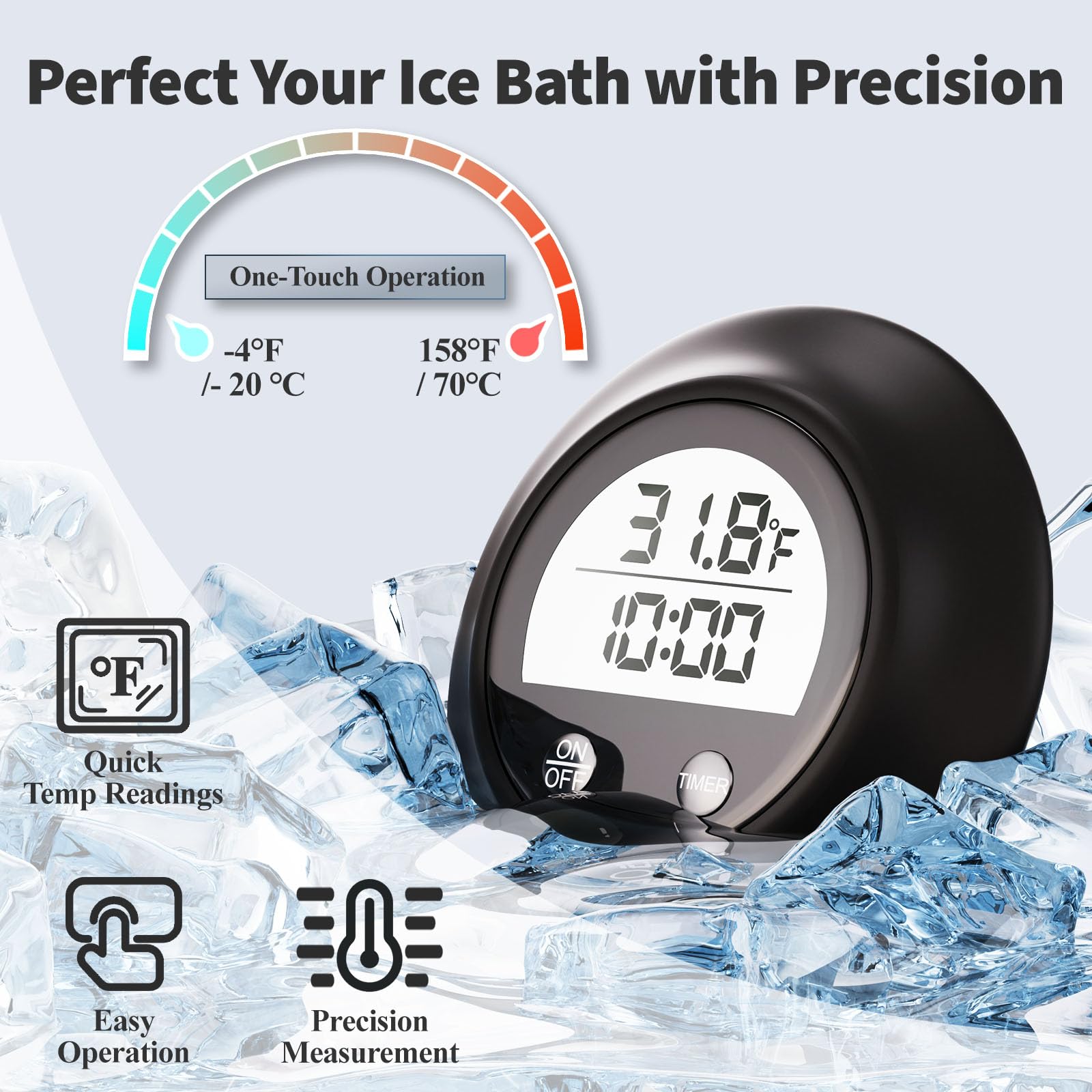 Suoimk silicone grip improves handling in wet, chilly environments.