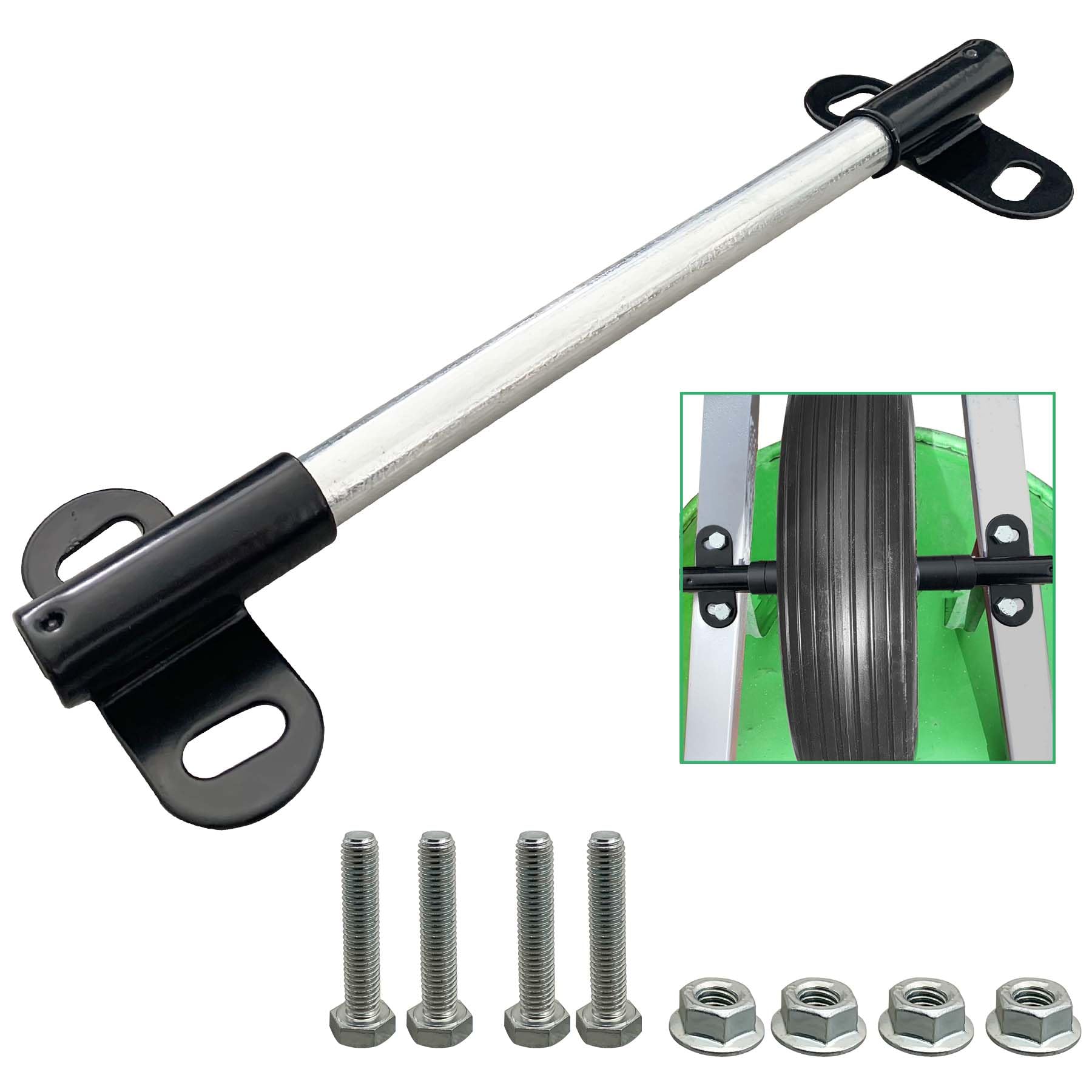 SUONE high-strength steel axle close-up illustrating durability