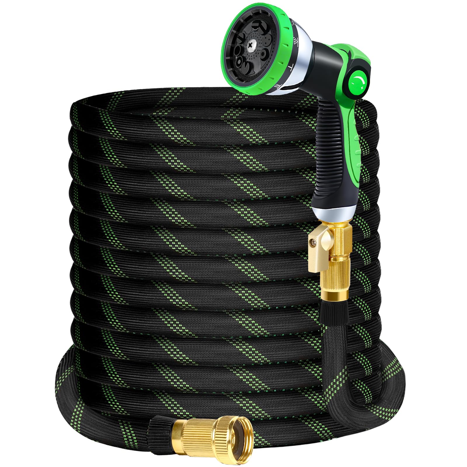 SUPCLUB non-expandable 25ft hose shown for easy handling and storage