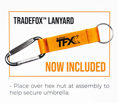 Supco TradeFox UV-treated fabric provides durable shade against sun and weather