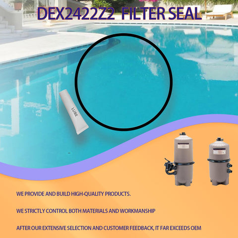 DEX2422Z2 rubber material offers durable performance over metal seals.