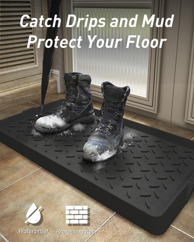 SUPENUIN boot tray textured non-slip surface holds boots in place