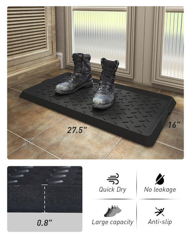 SUPENUIN entryway shoe tray waterproof design protects floors