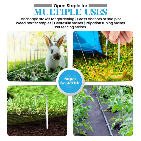 Super Geotextile turf-stake helps edge sod during installation.