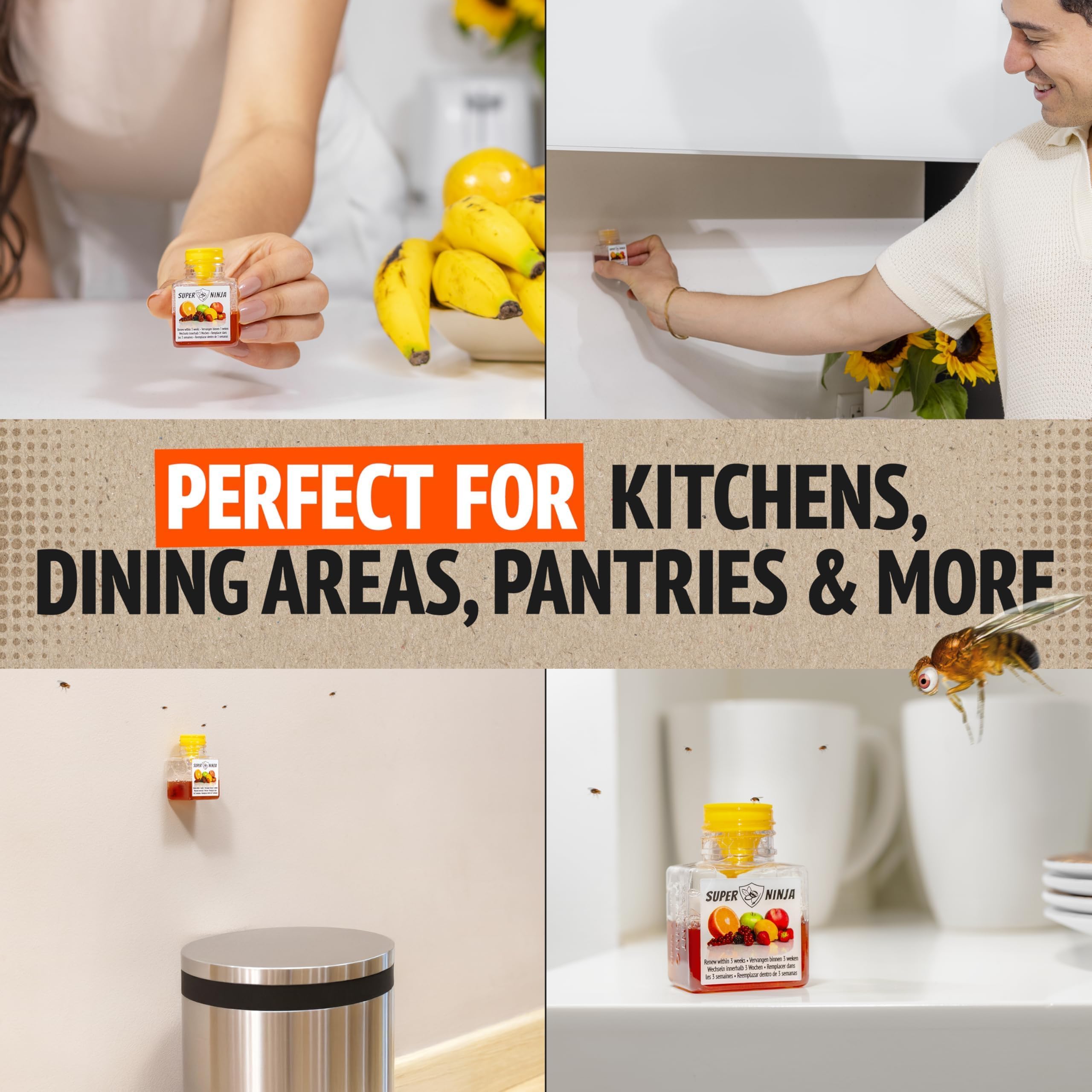 Super Ninja sustainable packaging emphasizes recyclable materials for eco-conscious homes.