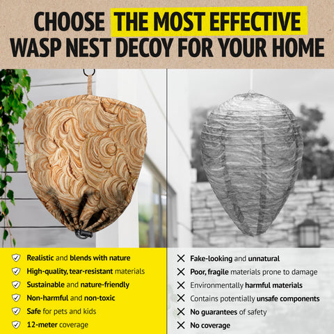 Garden deterrent wasp nest by Super Ninja for safer outdoor time