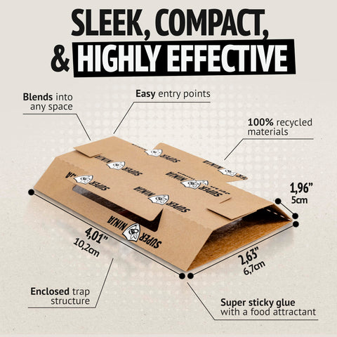 Recyclable design of Super Ninja Roach Traps supports eco-friendly pest control