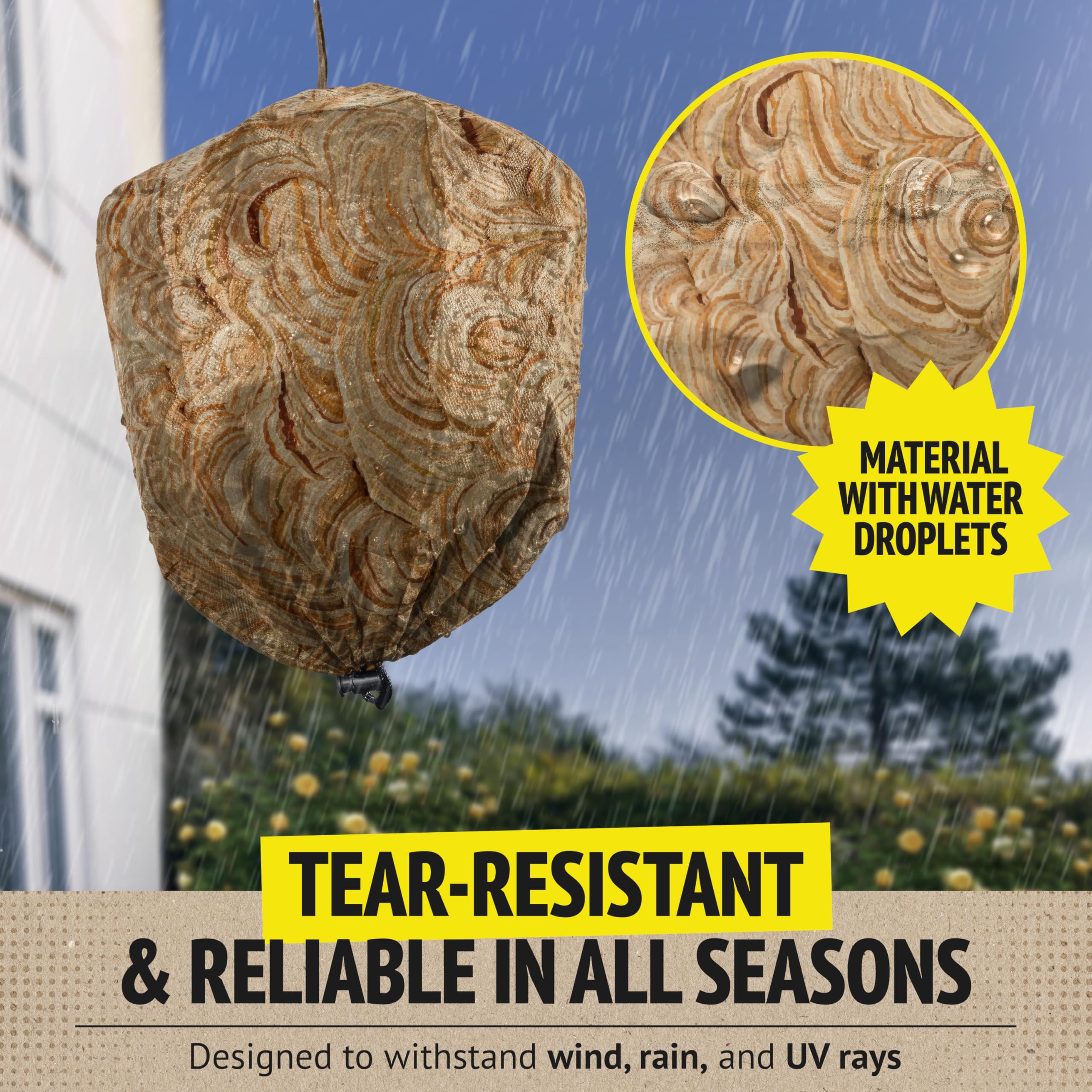 Tear-resistant Super Ninja wasp nest endures seasonal weather