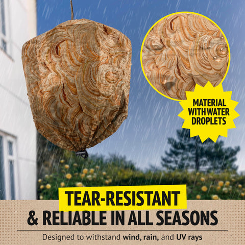 Tear-resistant Super Ninja wasp nest endures seasonal weather