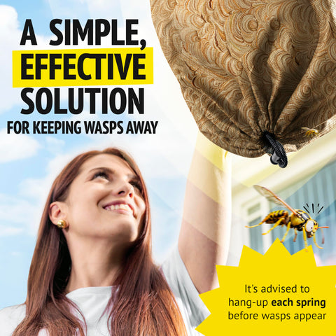 Durable outdoor deterring wasp nest by Super Ninja prevents pests without chemicals