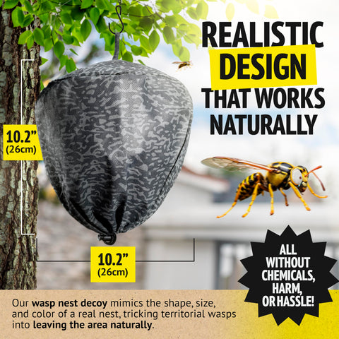 Super Ninja waterproof tear-resistant wasp deterrent for year-round use