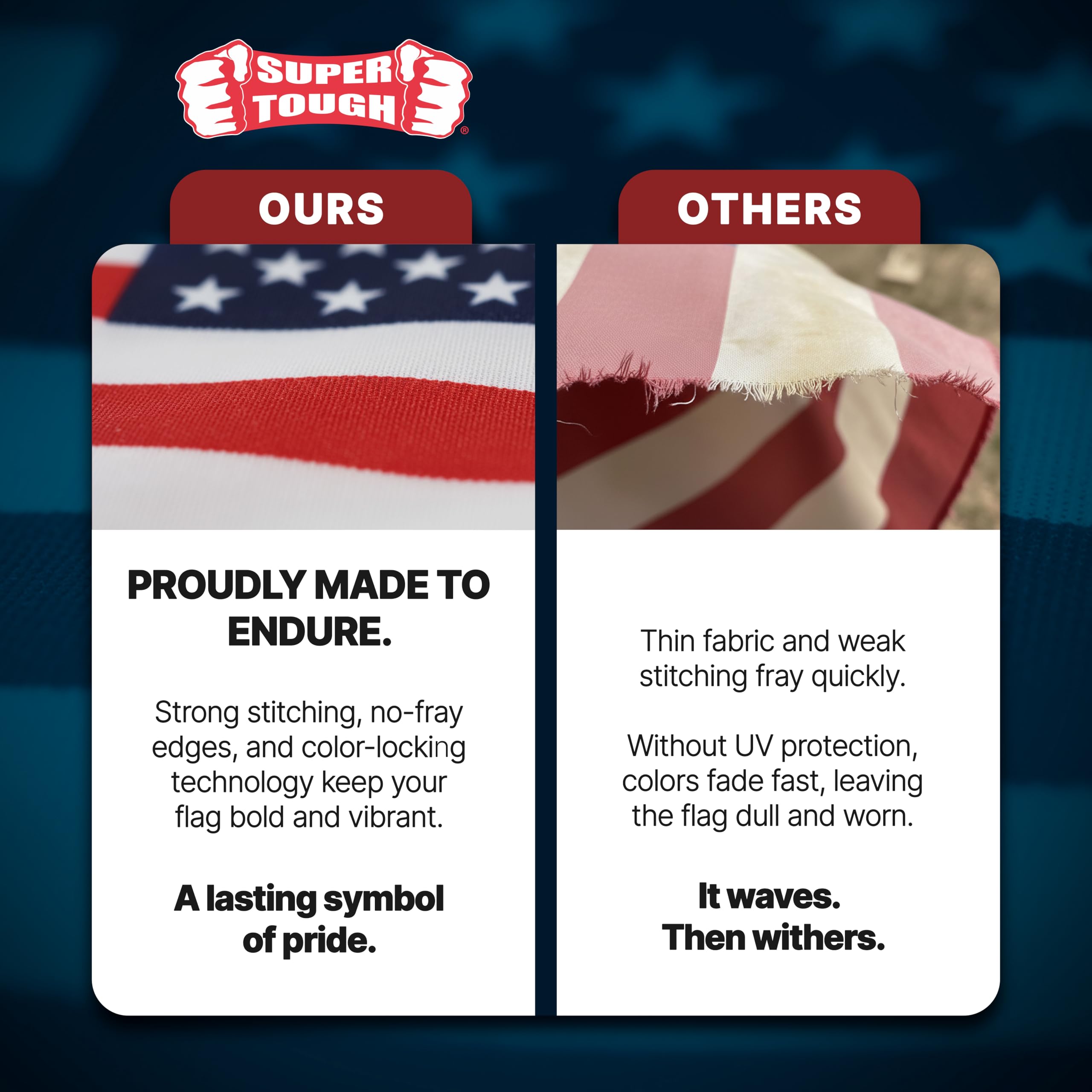 Super Tough 12-pack ready for events, parades, or memorials