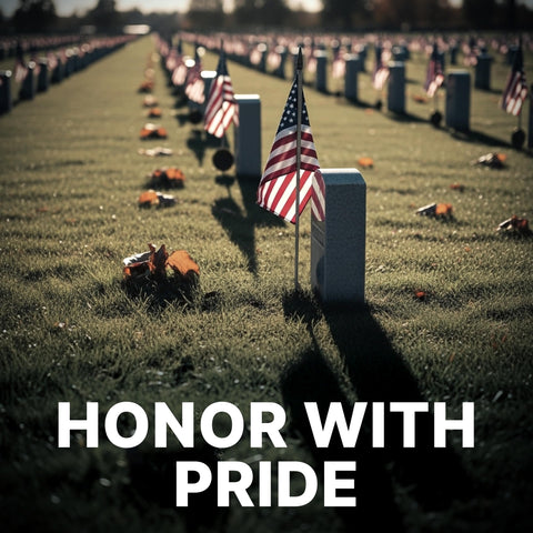 Super Tough flag planted for memorial display and tribute