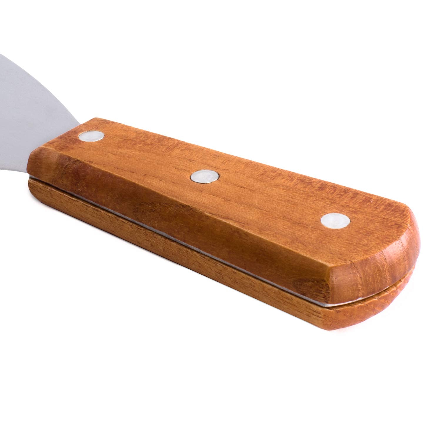Super Z Outlet stainless steel blade scraper with durable wooden handle