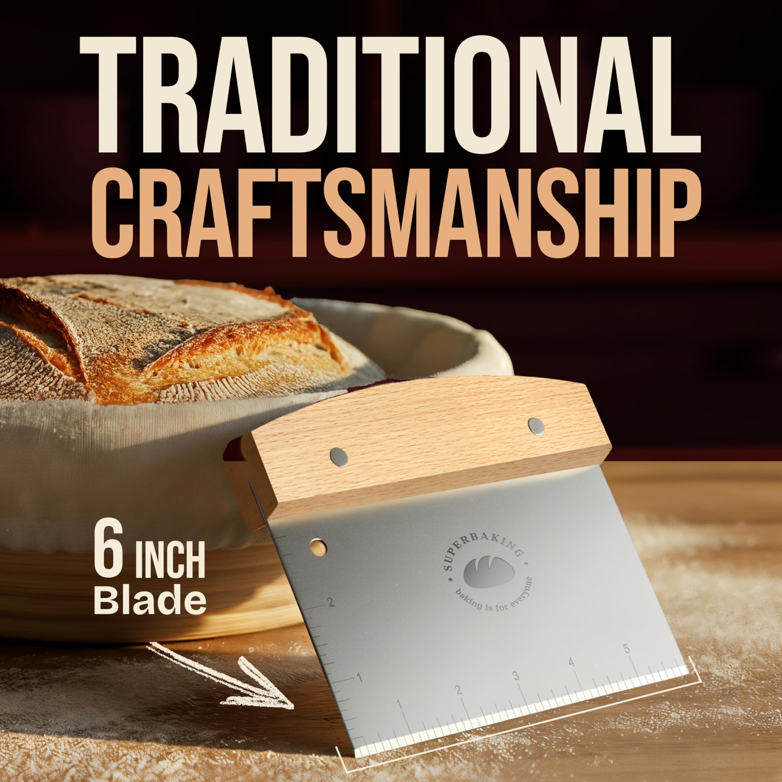 Superbaking engraved-measurements-inches-cm ensures durable, fade-proof guidance.